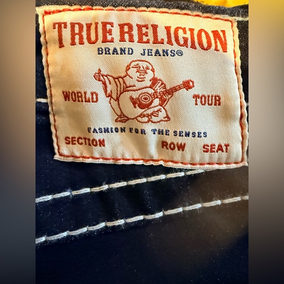 BNWT True Religion Dark Indigo Flare Jeans - Picture 9 of 11